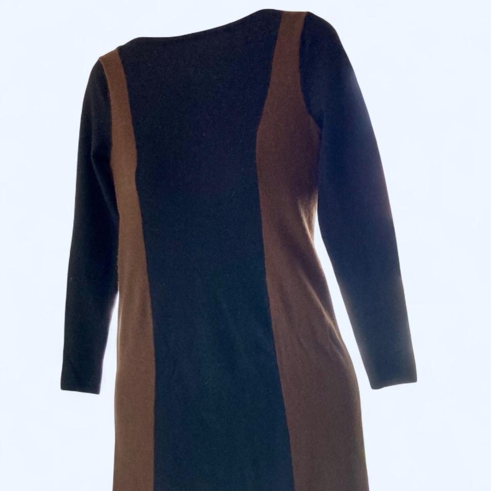 Ralph Lauren Brown and black knit blend dress PS